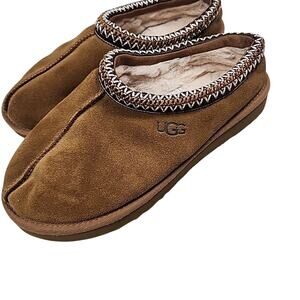 UGG Tazz Slipper Women's Clogs Size 9 Sand Suede Sheepskin Platform